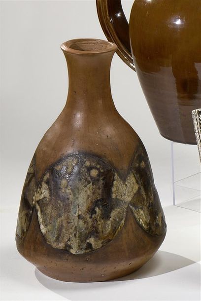 Céramique - Faïence - Porcelaine Paul QUERE (1931-1993) - Atelier LE MINOTAURE Vase...