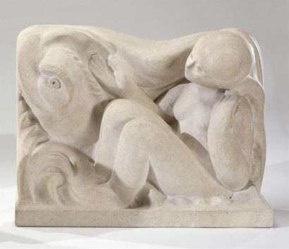 Sculptures des XIXe et XXe siècles Charles DUROZA (1921-2008) Baigneuse au dauphin...
