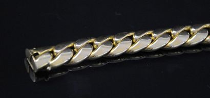 Bijoux - Joaillerie Bracelet en or jaune 18K (750°/°°) maille gourmette. Poids :...