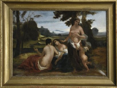 Tableaux du XIXe siècle et Ecoles régionales Ecole FRANCAISE du XIXe siècle Baigneuses...