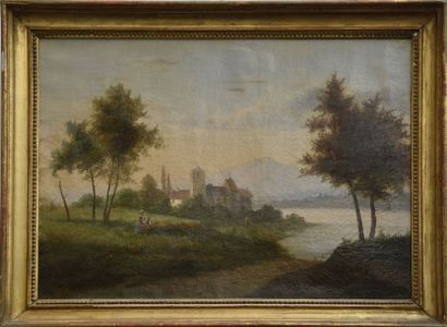 Tableaux du XIXe siècle et Ecoles régionales Ecole SUISSE du XIXe siècle Paysages...