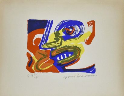 Art moderne et contemporain Bengt LINDSTRÖM (1925-2008) Sans titre Lithographie,...