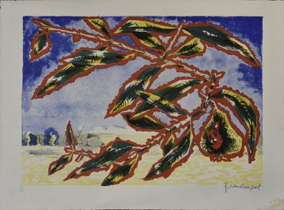 ESTAMPES Jean LURCAT (1892 - 1966) Composition 45 x 64, 5 cm Lithographie en couleurs...