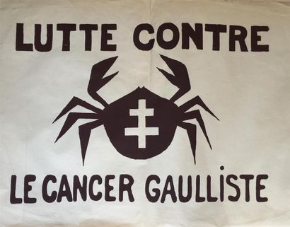 null "Lutte contre le cancer gaulliste"

Sérigraphie monochrome sur papier bistre...