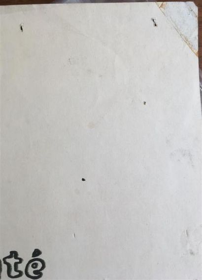 null "Comité d'action civique"

Sérigraphie monochrome (noir), sur papier non entoilé

55...