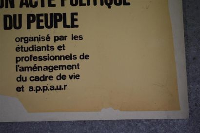 null "Non aux bidonvilles non aux villes-bidons"

Sérigraphie en noir sur papier...