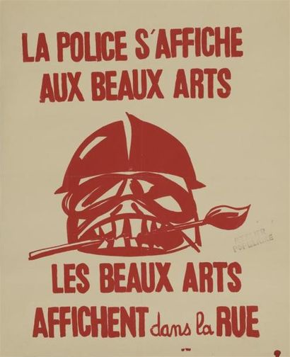 null "La police s'affiche aux Beaux Arts - Les Beaux Arts affichent dans la rue"

Sérigraphie...