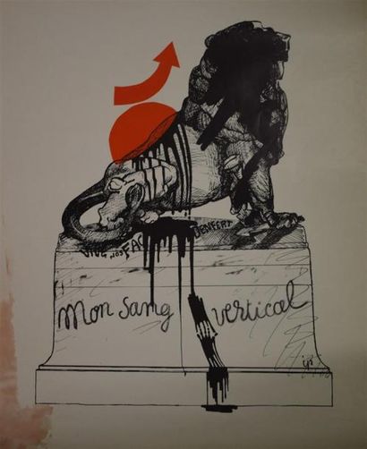 null Jean-Robert IPOUSTEGUY (1920-2006), lot de trois affiches : 

"Tic Tac…"

Lithographie...