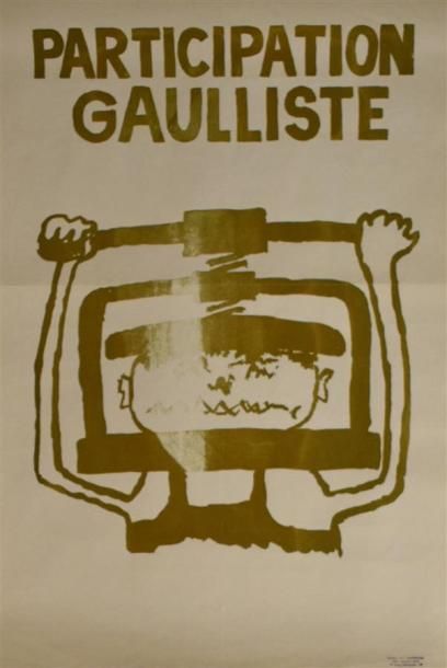 null "Participation gaulliste"

Sérigraphie en kaki sur papier non entoilé

77 x...