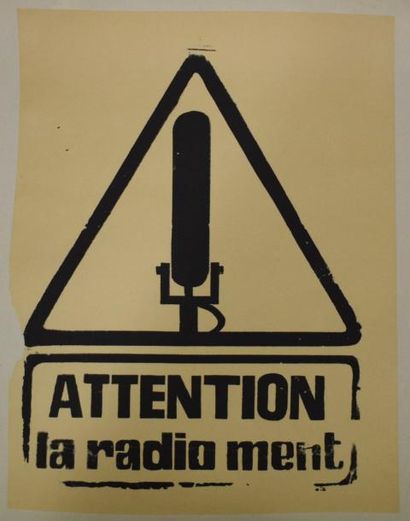 null "Attention la radio ment"

Sérigraphie en noir sur papier entoilé

62 x 47 cm

Déchirure...