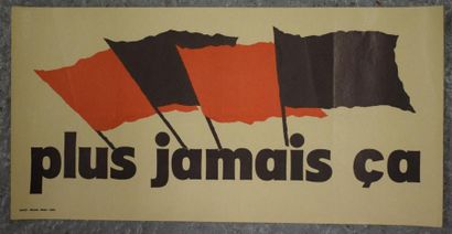 null Ensemble de 8 affiches de soutien au général De Gaulle :

"Plus jamais ça" 

20...
