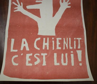 null "La chienlit c'est lui"

Sérigraphie corail sur papier non entoilé

38 x 30...