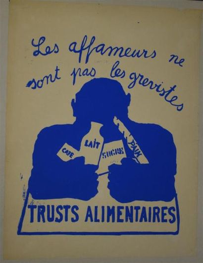 null "Les affameurs ne sont pas les gevistes - Trusts alimentaires"

Sérigraphie...