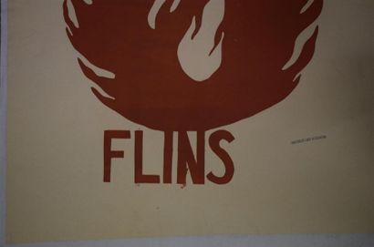 null "Solidaires de Flins"

Sérigraphie en brun sur papier entoilé

Tampon "Faculté...