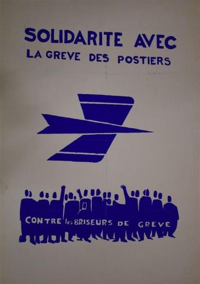 null "Solidarité avec la greve des postiers Contre les briseurs de greve"

Sérigraphie...