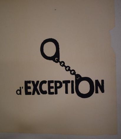 null "Etat d'exception"

Sérigraphie en noir sur papier entoilé

Manque de papier...