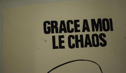null "Grace a moi le chaos"

Sérigraphie en noir sur papier entoilé

Tampon « Atelier...