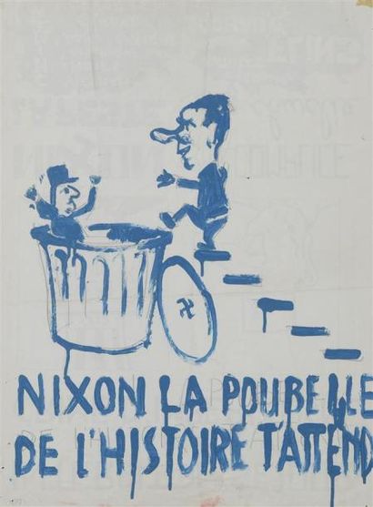 null "Nixon la poubelle de l'Histoire t'attend"

Maquette originale au crayon et...