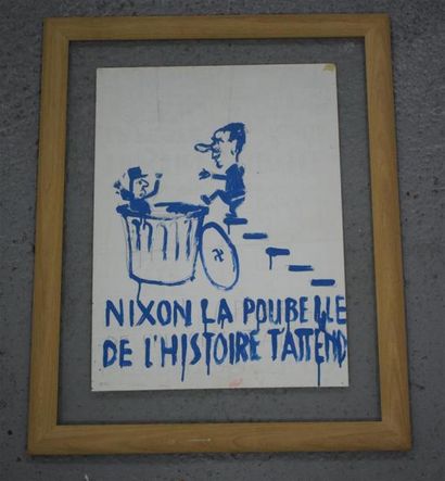 null "Nixon la poubelle de l'Histoire t'attend"

Maquette originale au crayon et...