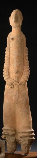null Statuette en terre cuite Bankoni
Mali 1300-1700 ap. J.-C.
H. 57 cm
Statuette...