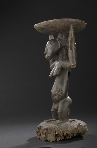 null Caryatide Hemba
République Démocratique du Congo
H. 41 cm
Tabouret à caryatide...