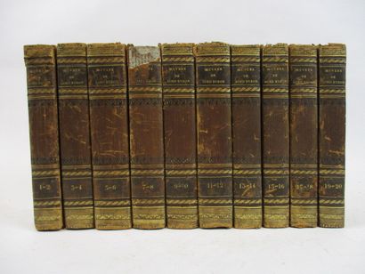 Livres anciens et modernes BYRON. OUVRES COMPLETES. Paris, Ladvocat, 1827. 20 tomes...