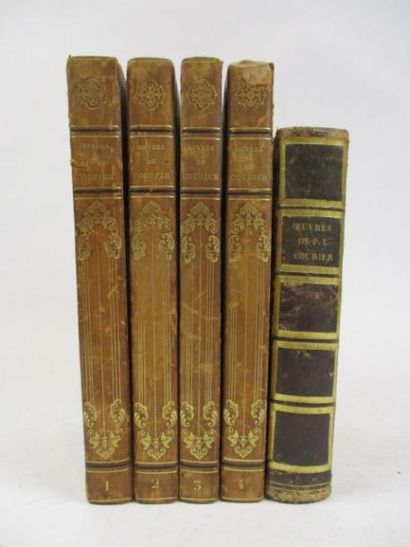 Livres anciens et modernes COURIER (P.L). OUVRES COMPLETES. Paris, Sautelet, 1829....