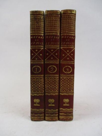 Livres anciens et modernes DUCIS (J.F). OUVRES. Paris, Nepveu, 1813. 3 vol. in-8,...