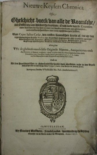 Livres anciens et modernes [Numismatique] - CHANLER (Georgius). Nieuwe Keysers Chronica...