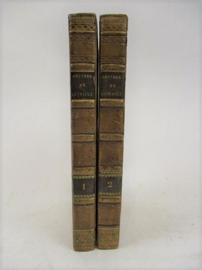 Livres anciens et modernes QUINAULT. OUVRES CHOISIES. Paris, Didot, 1822. 2 volumes...