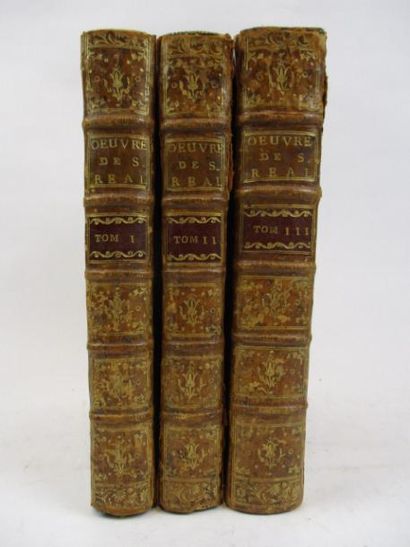Livres anciens et modernes SAINT-REAL (Abbé de). OUVRES. Paris, Durand, 1745. 3 volumes...