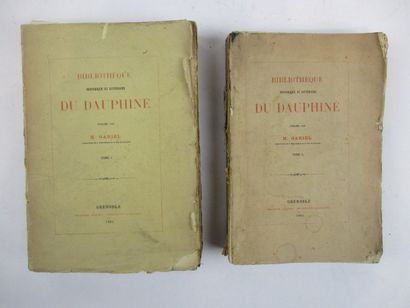Livres anciens et modernes [Régionalisme] - GARIEL (H). OUVRES DIVERSES. Grenoble,...