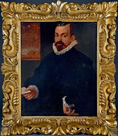 École florentine du début du XVIIe siècle Portrait d'homme tenant une lettre
Huile...