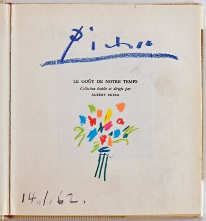 Pablo Picasso (1881-1973) Bouquet de fleurs, 1962
Dédicace aux crayons de couleurs...