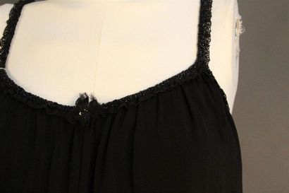 null GUY LAROCHE Collection par Elbaz Robe courte en jersey polyester noir d'esprit...