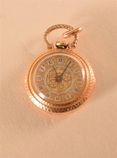 Bijoux - Joaillerie Lot de deux montres de poche : - Une montre de poche en or jaune...