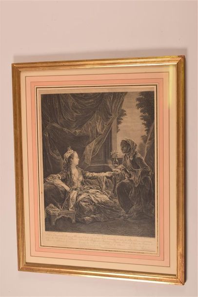 ESTAMPES D'après Carle VAN LOO (1705-1765) - Jacques Firmin BEAUVARLET (1731-1797)...