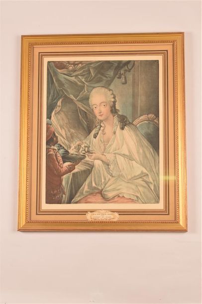 ESTAMPES Jean-Baptiste André GAUTHIER-DAGOTY (1740-1786) Portrait de Madame du Barry...
