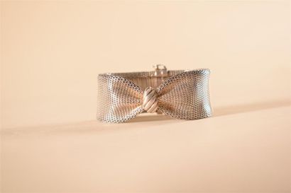 Bijoux - Joaillerie Bracelet "noeud" en argent 950 millièmes à petite maille grain...