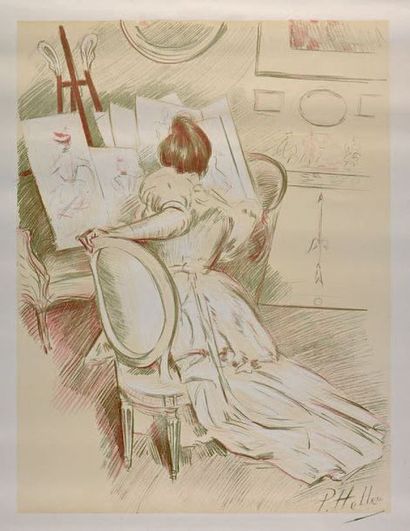 Paul César HELLEU (1859-1927) * [Ed. Sagot, estampes et affiches illustrées] 1900
Lithographie...