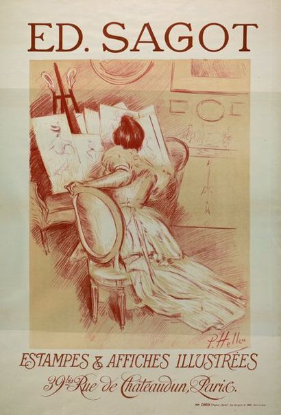 Paul César HELLEU (1859-1927) * [Ed. Sagot, estampes et affiches illustrées] 1900
Lithographie...