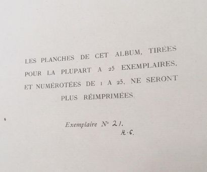 Jeanne Bardey (1872-1954) Quinze estampes d'après Auguste Rodin, recueil tiré à 25...