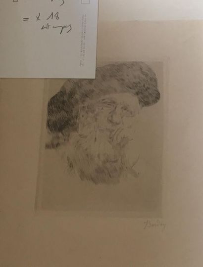 Jeanne Bardey (1872-1954) Quinze estampes d'après Auguste Rodin, recueil tiré à 25...