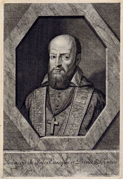 Jean MORIN (c.1600-1650) * François de Salle, évêque et prince de Genève
Eau-forte...