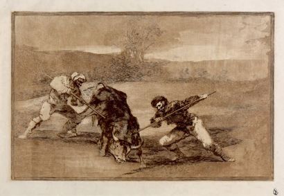 Francisco de GOYA Y LUCIENTES (1746-1828) Autre mode de chasser à pied
Planche 2...