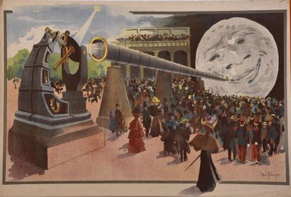 ABEL TRUCHET (1857-1918) * Illustration relative au Voyage dans la Lune de Georges
Méliès
Lithographies...