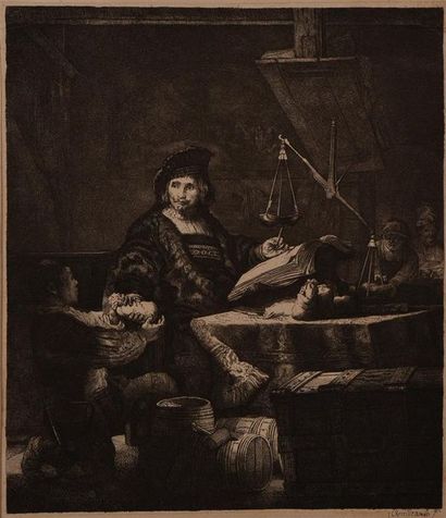 Rembrandt van RIJN (1606-1669) * Saint Jérôme dans sa cellule, 1642
Eau-forte, Bartsch...