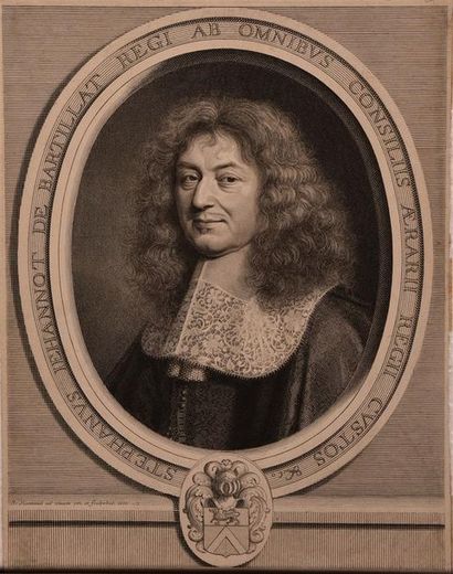 Robert NANTEUIL (1623-1678) * Stefanus de Bartillat
Eau-forte et burin, P&W 13, très...