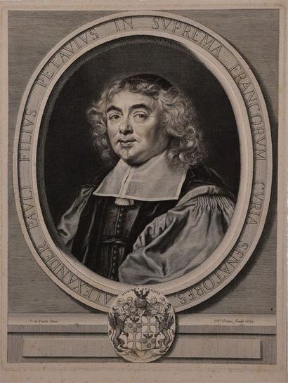 Nicolas PITAU (1632-1671) * Alexandre Petau, d'après Le Feure
Eau-forte et burin,...