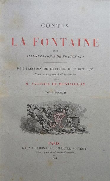 null LA FONTAINE - CONTES

Illustrations de Fragonard

PARIS, J. Lemonnyer, 1883

Un...